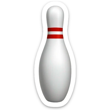 Bowling pin sticker