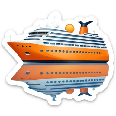 orange cruise ship sticker