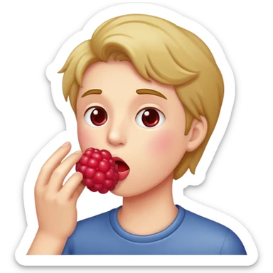 blowing a raspberry sticker