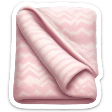 cozy white pink blanket sticker