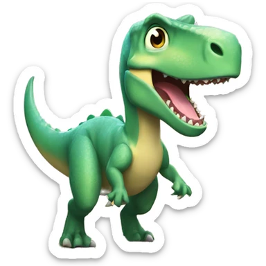 dinosaurio feliz sticker