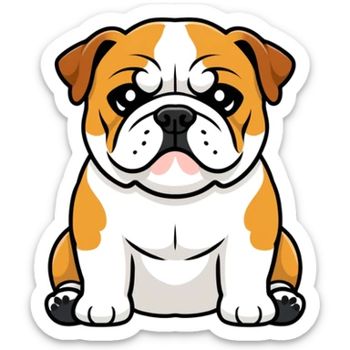 English bulldog sticker