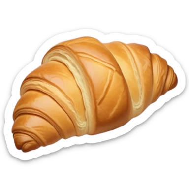 Croissant on a pale purple napkin sticker