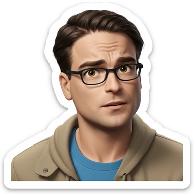 realistic portrait of a boy sticker