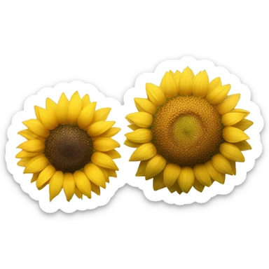 Sunflower and rose  sticker