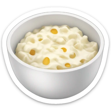 cottagecheese in a bowl sticker