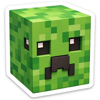 Minecraft creeper  sticker