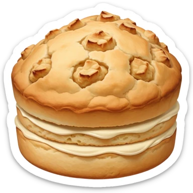 beige scone sticker