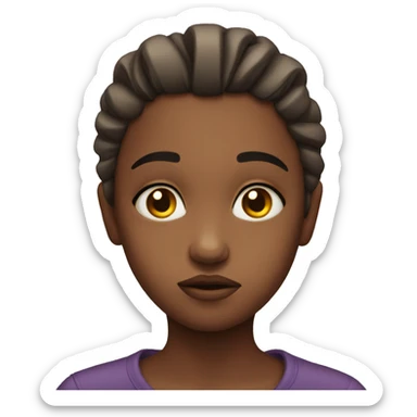 Heart broken girl sticker