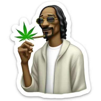 snoop dog smoking sticker