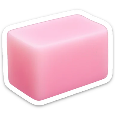 Light pink soap bar sticker
