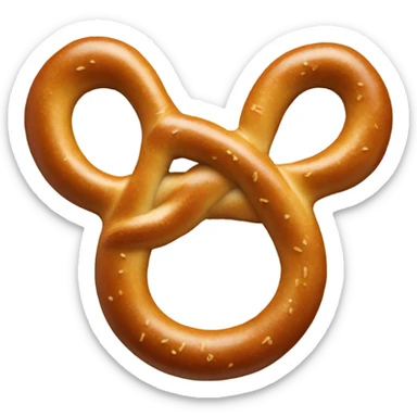 Mickey Mouse Pretzel sticker