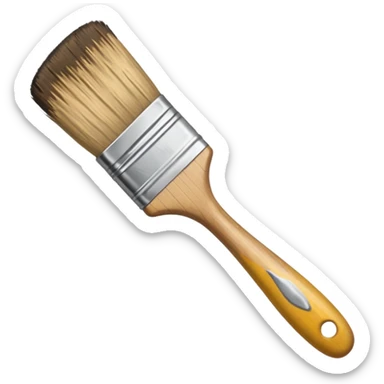 artist's brush sticker