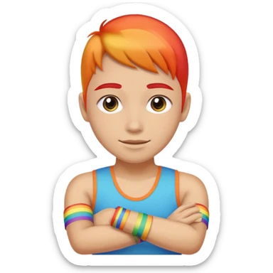 Rainbow nazi sticker