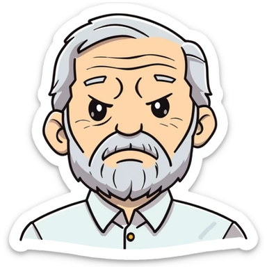 creepy grandpa sticker