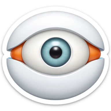 Pill with and eyeball inside  sticker