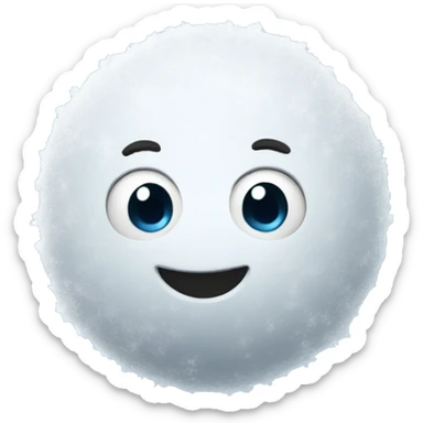 A snowball sticker