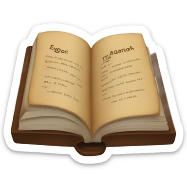 brown book with the title “english reader” sticker