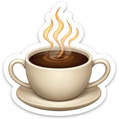 a cup of coffee sticker