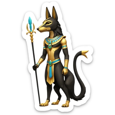 Anubis (full body) sticker