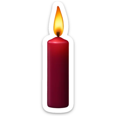 Burgundy sent candle sticker