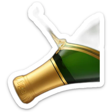 champagne spurting sticker