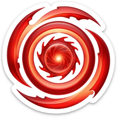 Red crystal with a red glow coming from its center. In the center of the crystal a $ sticker