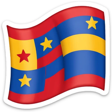 Create an emoji of independantists Guadeloupe flag sticker