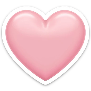 pastel pink heart sticker
