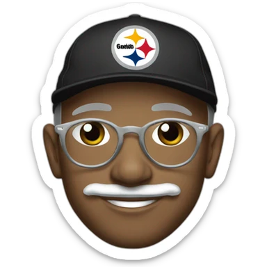 Gandhi Pittsburgh steelers cap sticker