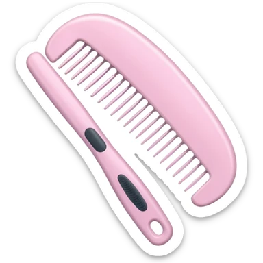 light pink massage comb sticker