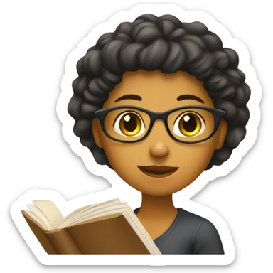 girl studying psychology  sticker