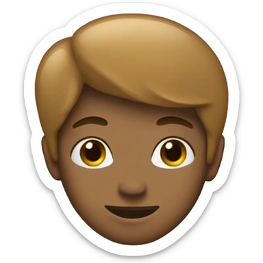 heart light brown sticker