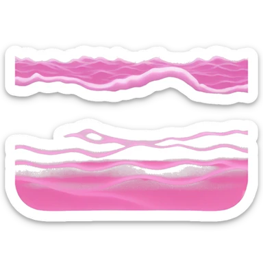 pink ocean sticker