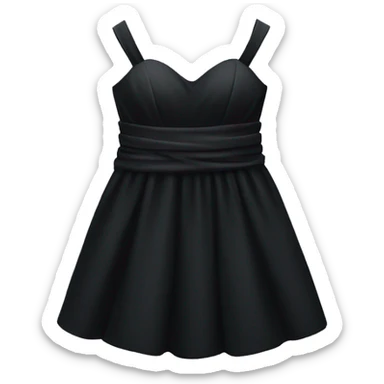 fancy black dress sticker