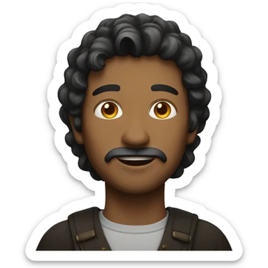 A man who magically sticker