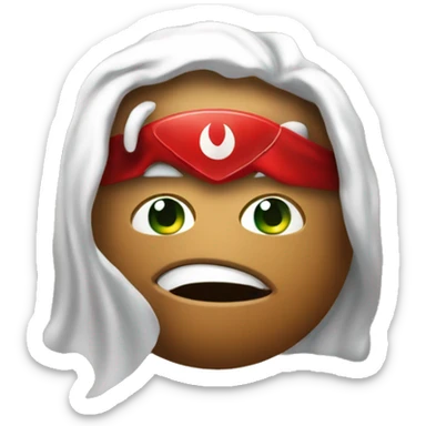 Superhero poop emoji with UT health science center at san antonio logo sticker
