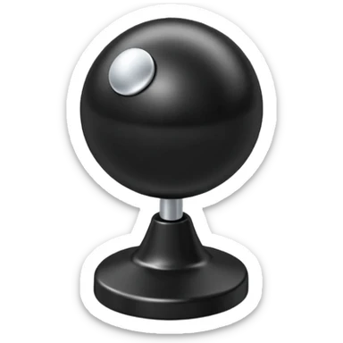 a classic push pin in 3D black style sticker