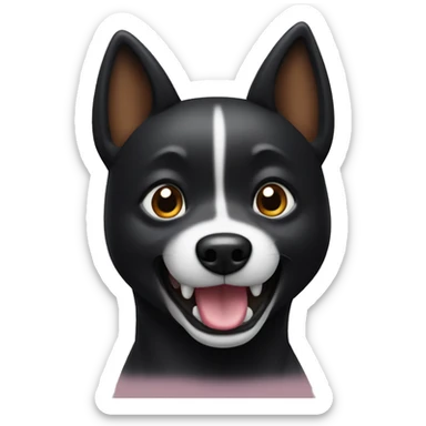 black Shiba Inu dance sticker
