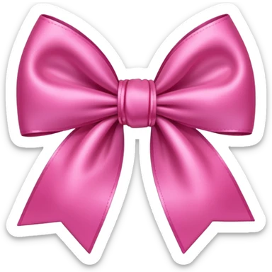 Very pink bown sticker