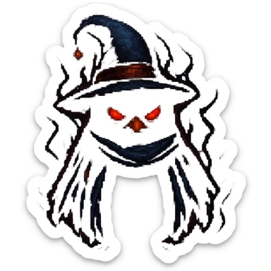 Make the crazy wizard penguin look evil, with a sinister expression, glowing red eyes, and dark magical aura in pixel art style. Use the general editor as pixel art style does not support editing. sticker