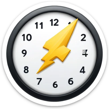 14 day calendar with a circled date and small lightning bolt  sticker