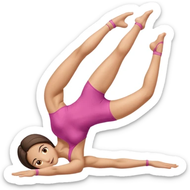 make girl doing full split with only 1 pair of legs sticker