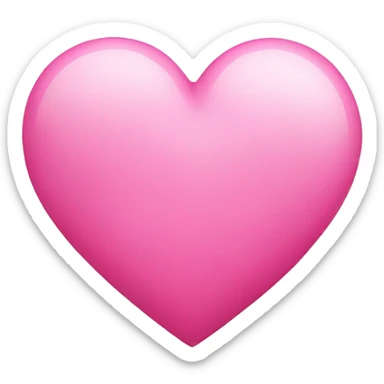 Pink heart with pink bow sticker