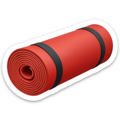 Small yoga mat red sticker