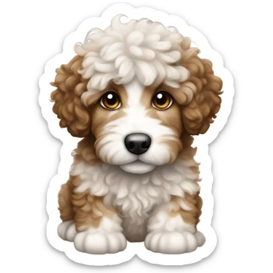 Bernadoodle puppy  sticker