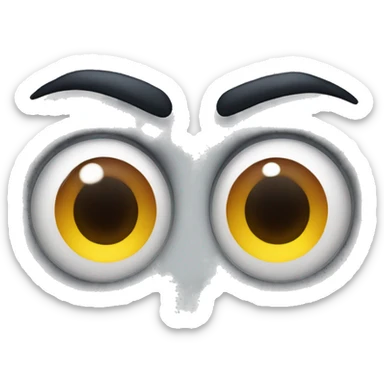 Twitching eye emoji sticker