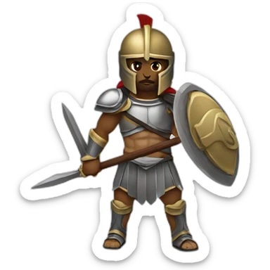 spartan warrior sticker