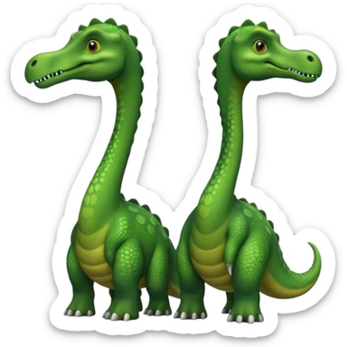 two-headed sauropod sticker