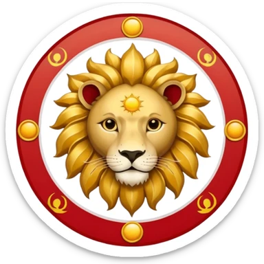 🦁☀️🇮🇷 اون شیر و خورشیدو بیار وسط پرچم جای الله sticker